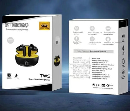 Earbuds black and yellow combination